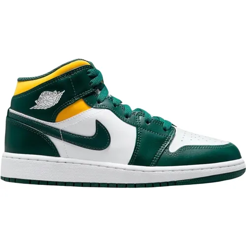 Limitierte Auflage Air Jordan 1 Mid Sonics , Damen, Größe: 35 1/2 EU - Nike - Modalova