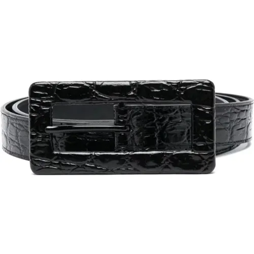 Stylish Leather Belt for Men , female, Sizes: 80 CM - Saint Laurent - Modalova