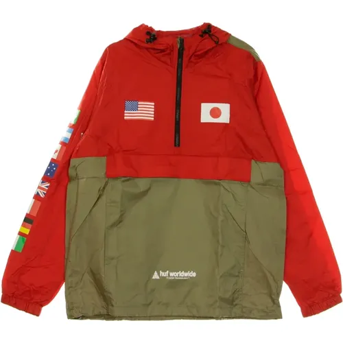 Flags Anorak Jacke Cyber Rot HUF - HUF - Modalova