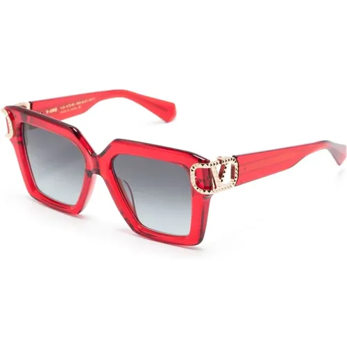 Vls107 D Sunglasses , female, Sizes: 55 MM - Valentino - Modalova