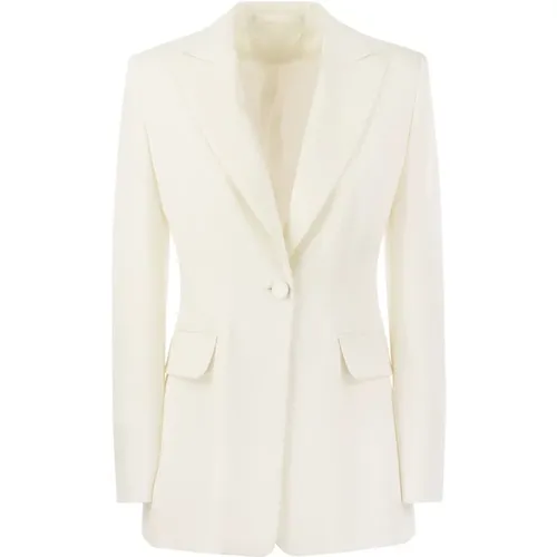 Plinio Single Breasted Cady Tuxedo Jacket , female, Sizes: 2XS, XS, M - Max Mara - Modalova