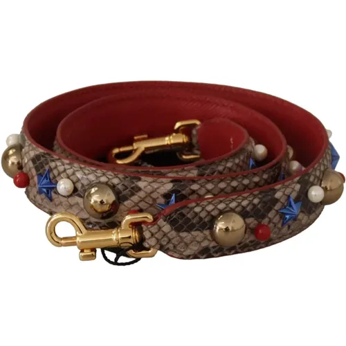 Luxuriöser Python-Leder-Schulterriemen - Dolce & Gabbana - Modalova