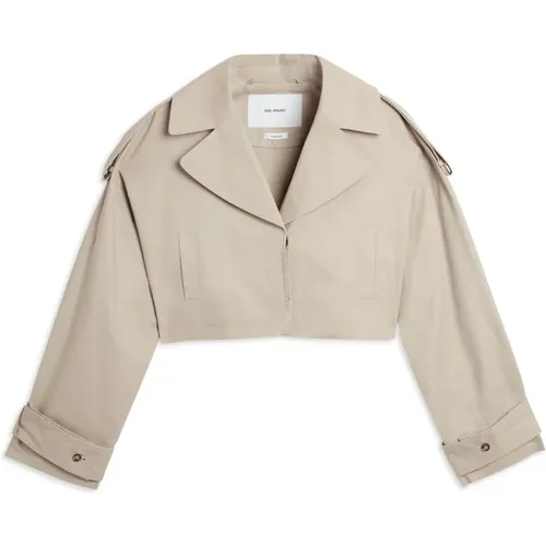 Gaia Cropped Trench Coat , Damen, Größe: L - Axel Arigato - Modalova