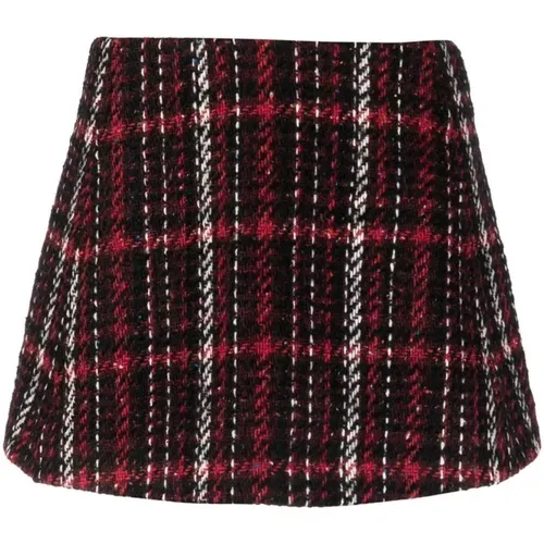 Plaid Mini A-line Skirt Woman , female, Sizes: XS - Marni - Modalova
