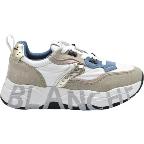 Womens Shoes Laced Blue Ss24 , female, Sizes: 2 UK - Voile blanche - Modalova