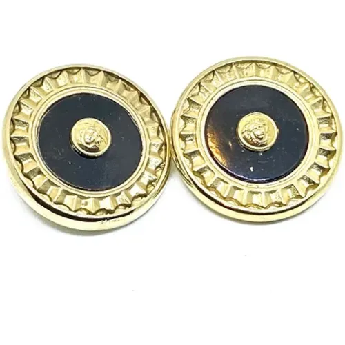 Pre-owned Metal earrings , female, Sizes: ONE SIZE - Versace Pre-owned - Modalova