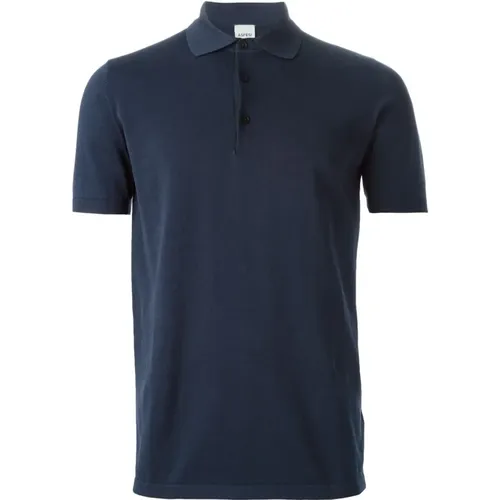 Navy Polo Shirt for Men , male, Sizes: XL - Aspesi - Modalova