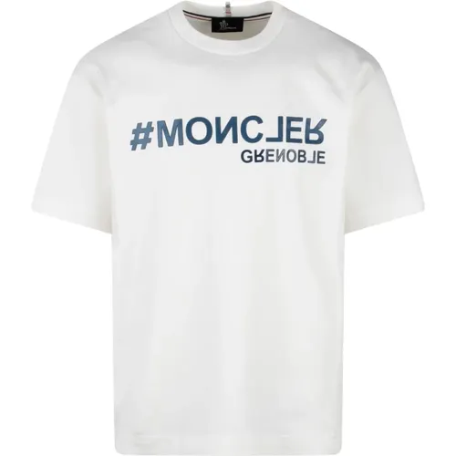 Logo T-Shirt mit gummiertem Druck - Moncler - Modalova