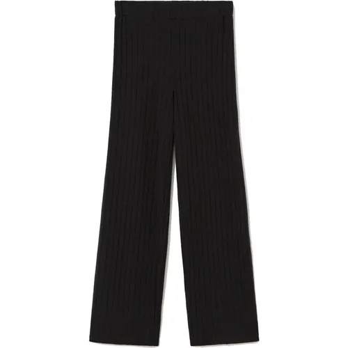 Wide Cropped Trousers , female, Sizes: M, S - thinking mu - Modalova