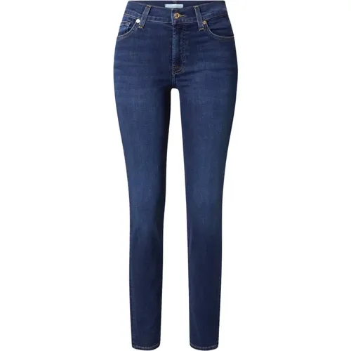 Eco Rinsed Indigo Jeans Roxanne , Damen, Größe: W24 - 7 For All Mankind - Modalova