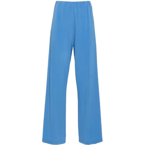 Jersey Straight Trousers , female, Sizes: L - Le Tricot Perugia - Modalova