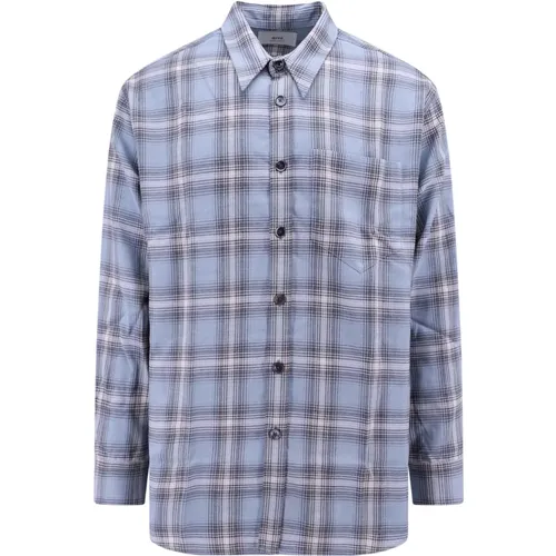 Oversize Shirts with Pointed Collar , male, Sizes: L, S, M - Ami Paris - Modalova