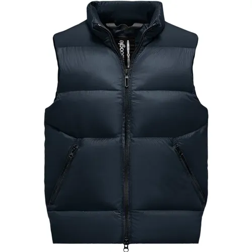 Dual Material Down-Filled Vest , male, Sizes: S, 2XL, L, XL - BomBoogie - Modalova