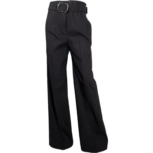 Relaxed Fit Linen Pants Tasena , female, Sizes: XL, 2XL, L - Hugo Boss - Modalova