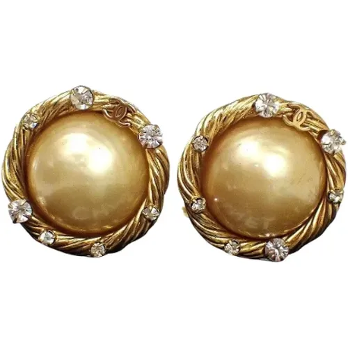 Pre-owned Metal earrings , female, Sizes: ONE SIZE - Chanel Vintage - Modalova