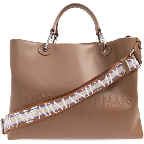 Shopper-Tasche mit Logo - Emporio Armani - Modalova