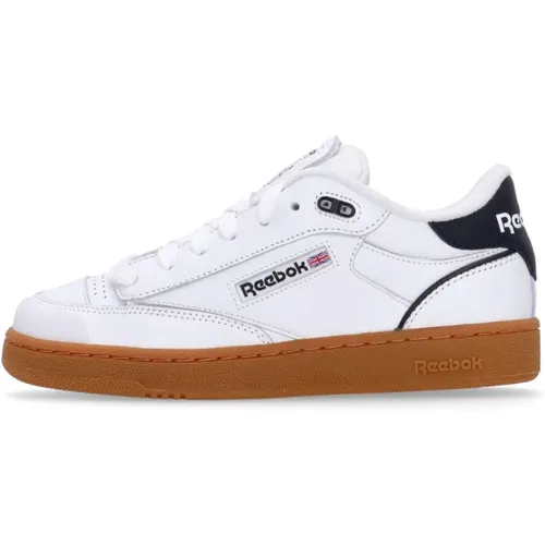 Weiße Leder Low Top Sneakers , Herren, Größe: 41 EU - Reebok - Modalova