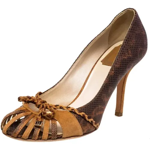 Pre-owned Leather heels , female, Sizes: 5 1/2 UK - Dior Vintage - Modalova