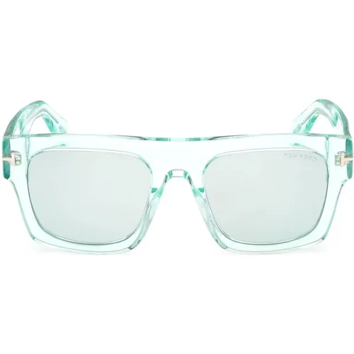 Fausto Sunglasses - Transparent Frame, Lenses , unisex, Sizes: 53 MM - Tom Ford - Modalova