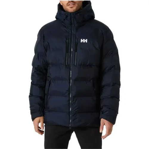 Marineblaue Puffy Parka Jacke mit Körperkartierungstechnologie , Herren, Größe: XL - Helly Hansen - Modalova