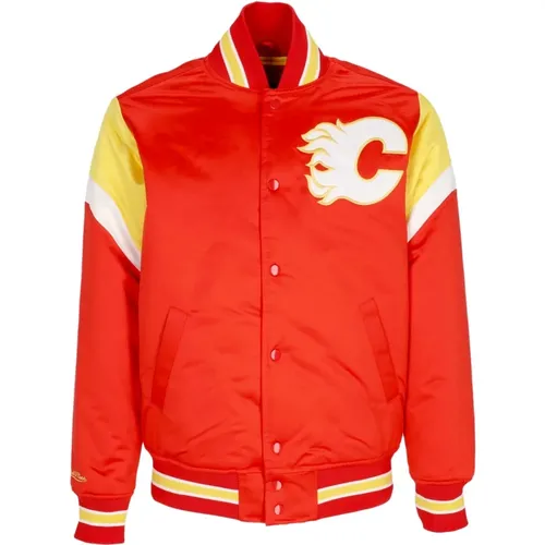 NHL Heavyweight Satin Bomberjacke - Mitchell & Ness - Modalova