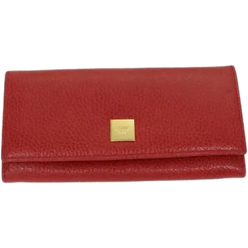 Pre-owned Leather wallets , female, Sizes: ONE SIZE - Celine Vintage - Modalova