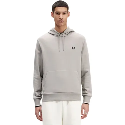 Hooded Sweatshirt with Ribbed Trims , male, Sizes: 2XL - Fred Perry - Modalova