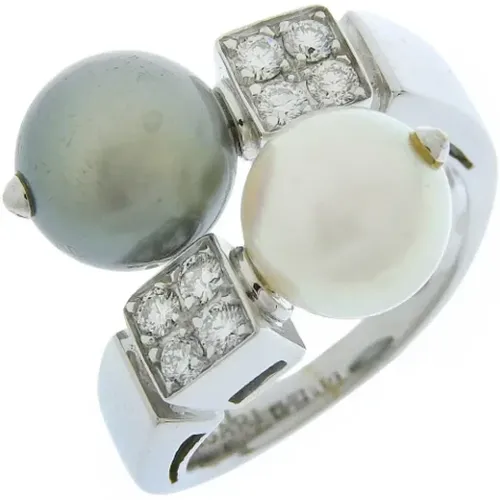 Pre-owned White Gold rings , female, Sizes: ONE SIZE - Bvlgari Vintage - Modalova