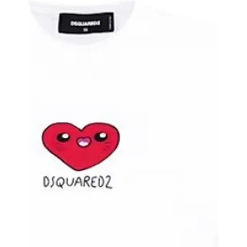 Herzdruck Baumwollshirt Dsquared2 - Dsquared2 - Modalova