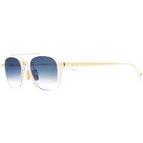 Gold Sunglasses for Everyday Use , unisex, Sizes: 52 MM - Dita - Modalova