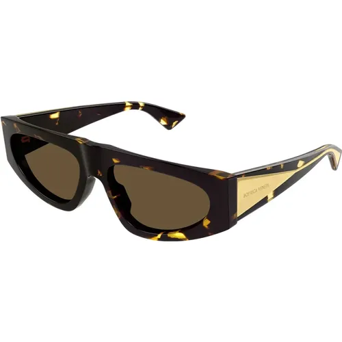 Flat Top Sonnenbrille Bv1277S 002 , Damen, Größe: 57 MM - Bottega Veneta - Modalova