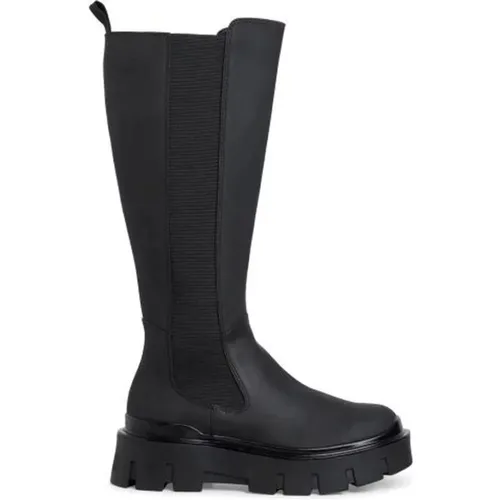 Klassische schwarze geschlossene Freizeitstiefel , Damen, Größe: 37 EU - tamaris - Modalova