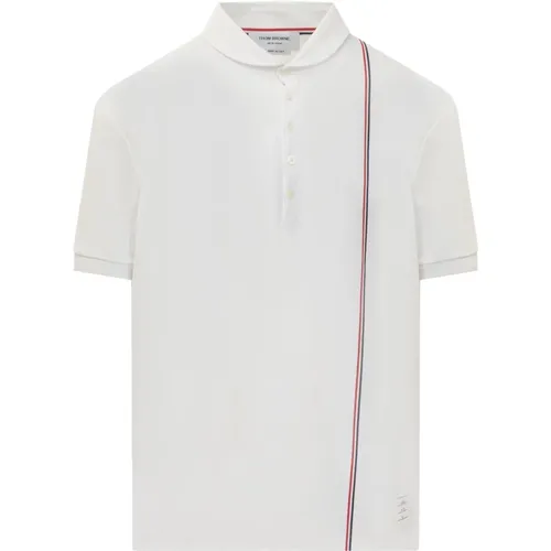 Rib Cuff Polo Shirt Thom Browne - Thom Browne - Modalova