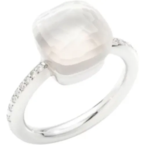 Classic Nudo Ring - Gold, Diamond , female, Sizes: 50 MM - Pomellato - Modalova