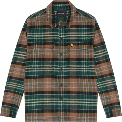 Check Flannel Overshirt , Herren, Größe: XS - Lyle & Scott - Modalova