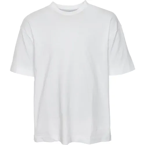 Casual T-Shirt mit geripptem Rundhalsausschnitt,Geripptes Rundhals T-Shirt - drykorn - Modalova