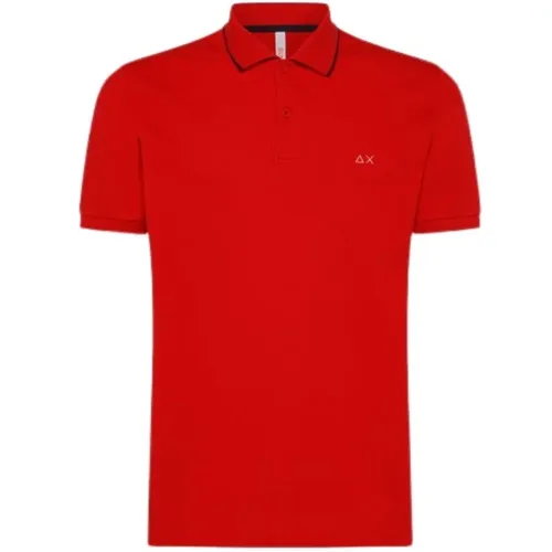 Rote T-Shirts und Polos , Herren, Größe: 2XL - Sun68 - Modalova