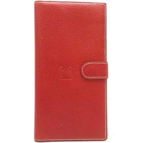 Pre-owned Leather wallets , female, Sizes: ONE SIZE - Loewe Pre-owned - Modalova