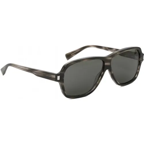 Aviator Sunglasses with Grey Lenses , female, Sizes: ONE SIZE - Saint Laurent - Modalova