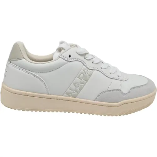 Bright White Sneakers S3Courtis01 , male, Sizes: 8 UK, 6 UK, 12 UK, 11 UK, 7 UK, 10 UK, 9 UK - Napapijri - Modalova