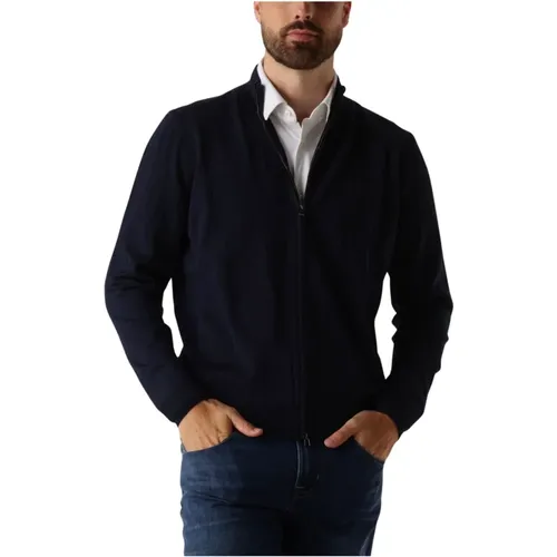 Marineblau Stilvolle Weste für Männer , Herren, Größe: XL - Boss Black - Modalova