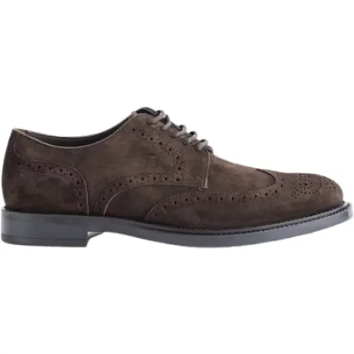 Braune Wildleder Derby Brogues - TOD'S - Modalova