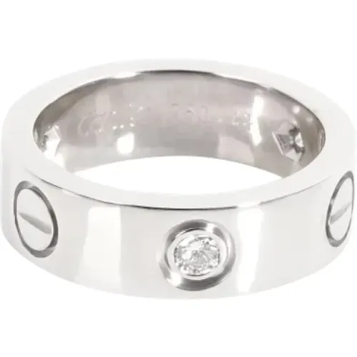 Pre-owned White Gold rings , female, Sizes: ONE SIZE - Cartier Vintage - Modalova