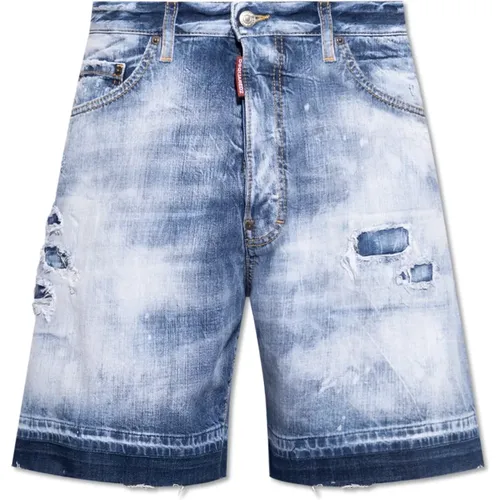 Boxer Denim Shorts , Herren, Größe: S - Dsquared2 - Modalova