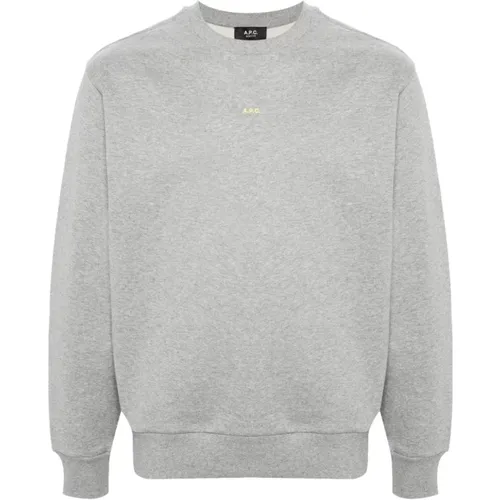 Grauer Sweatshirt Aw24 Herrenmode , Herren, Größe: XL - A.P.C. - Modalova