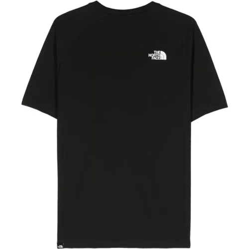 Schwarzes Baumwollmischung Logo Print T-Shirt - The North Face - Modalova