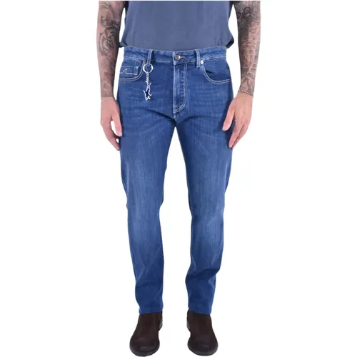 Slim-Fit Stretch Skinny Jeans , Herren, Größe: 2XL - PAUL & SHARK - Modalova