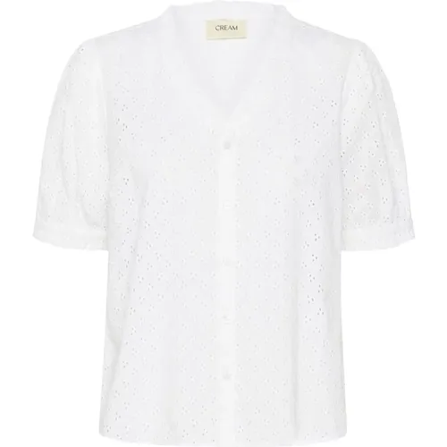 Bestickte Bluse Schneeweiß , Damen, Größe: 2XL - Cream - Modalova