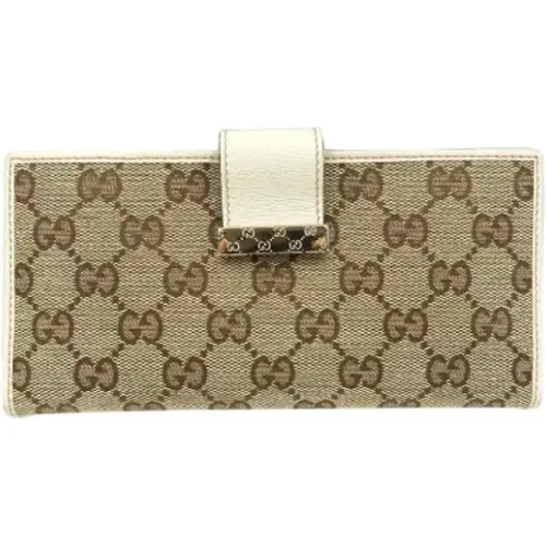 Pre-owned Canvas wallets , female, Sizes: ONE SIZE - Gucci Vintage - Modalova