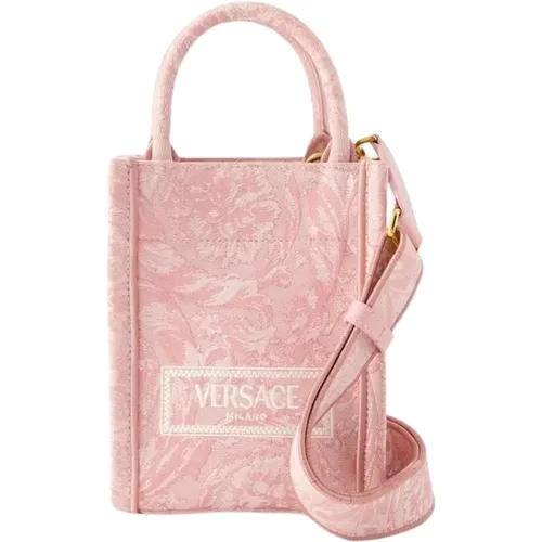 Rosa Athena Mini Tote Tasche - Versace - Modalova